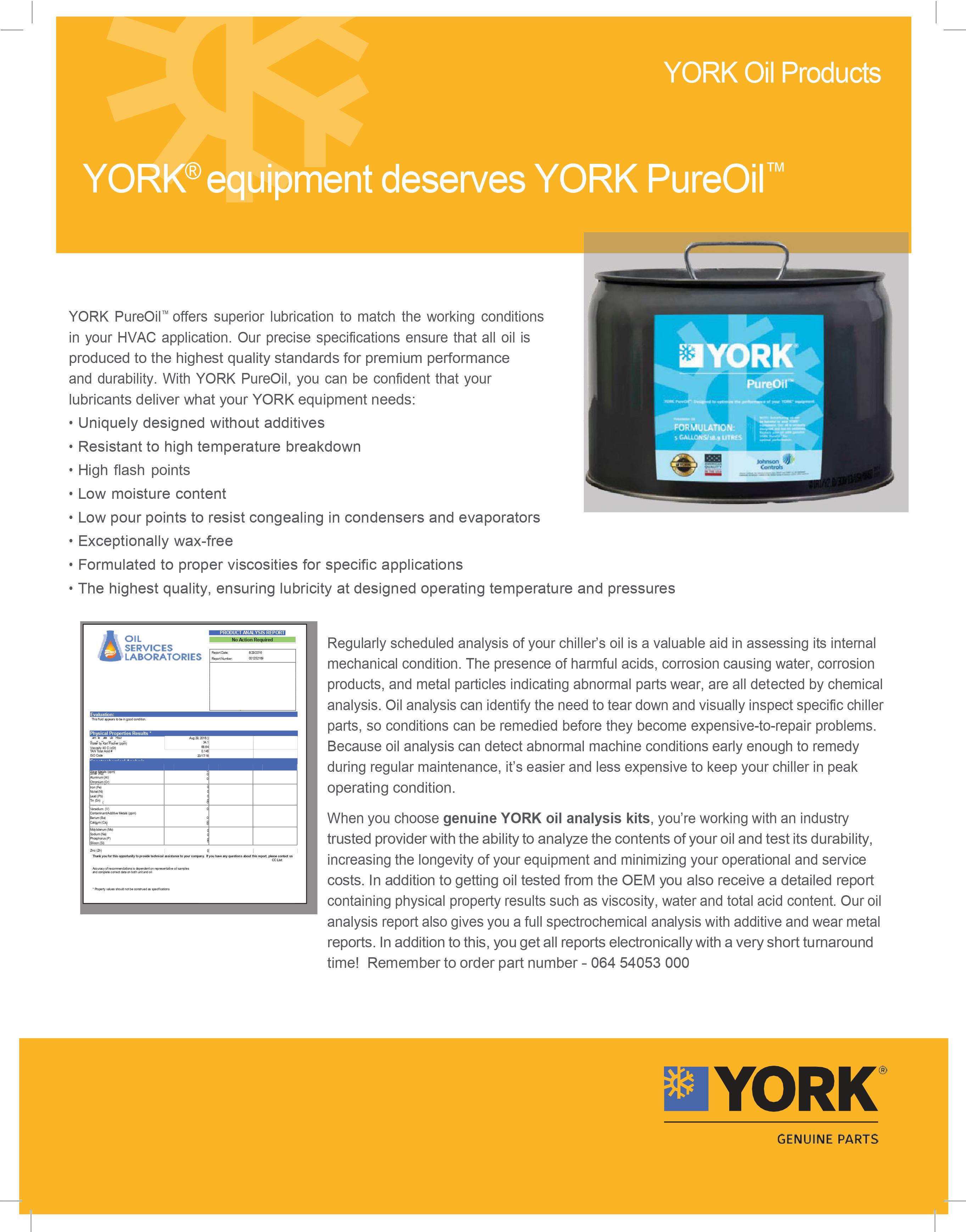 York Refrigerant Oil K